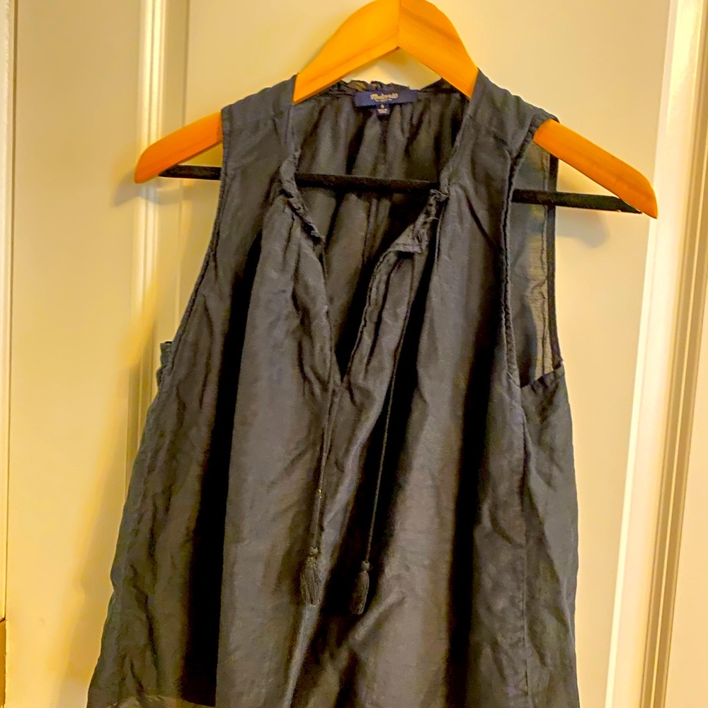 Madewell relaxed tie top